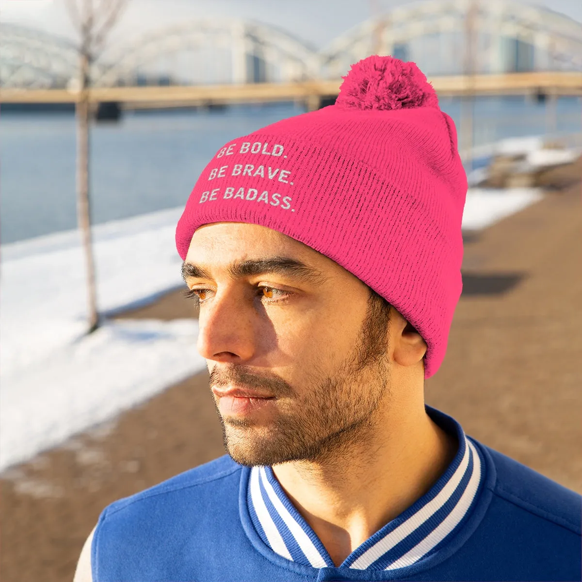 Pom Pom Statement Beanie