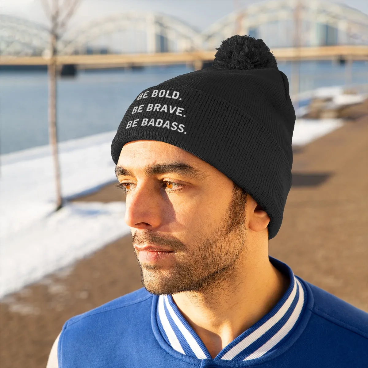 Pom Pom Statement Beanie