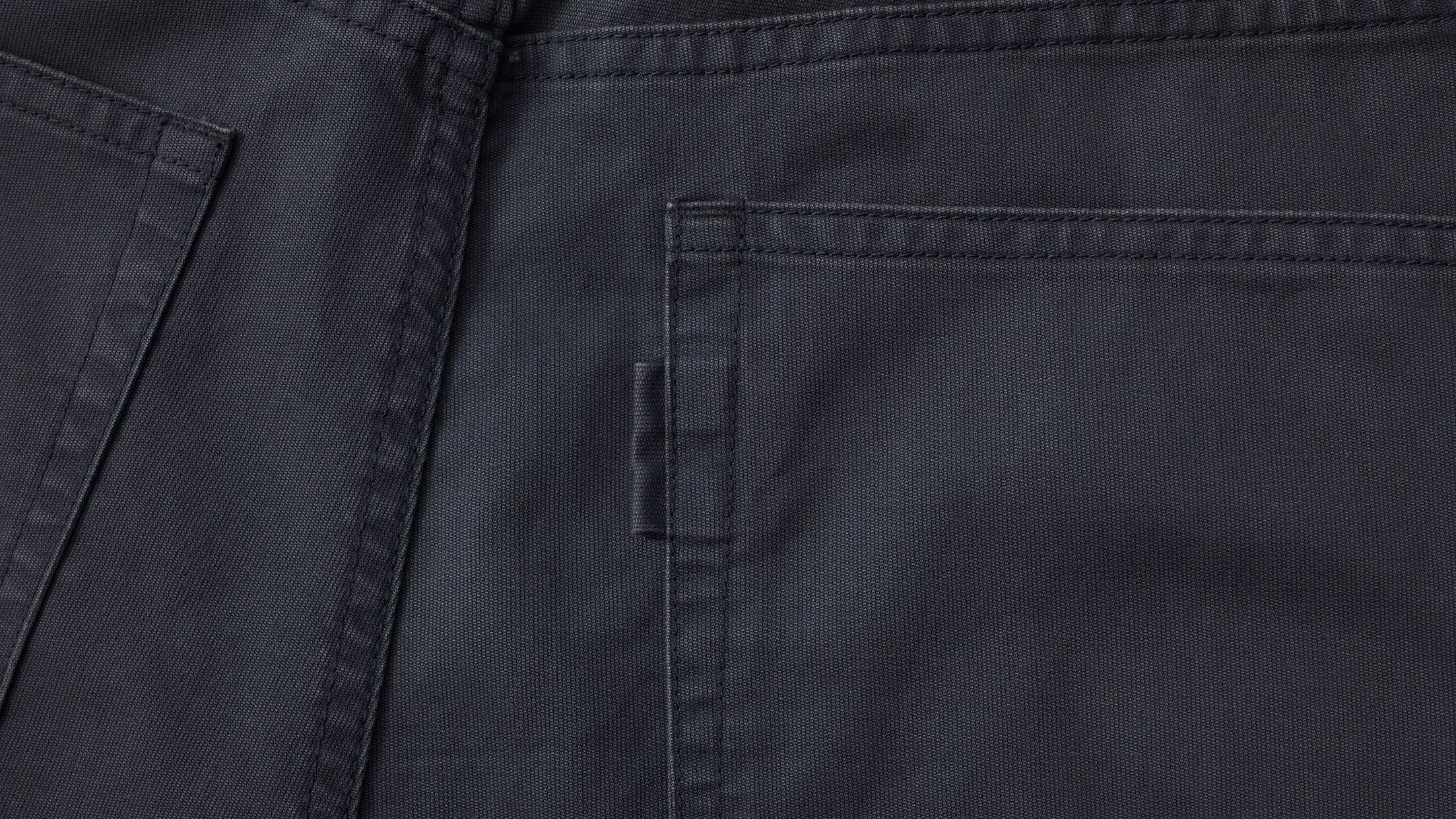 POTTERY Garment Washed Pants (Straight Fit) - Dark Navy