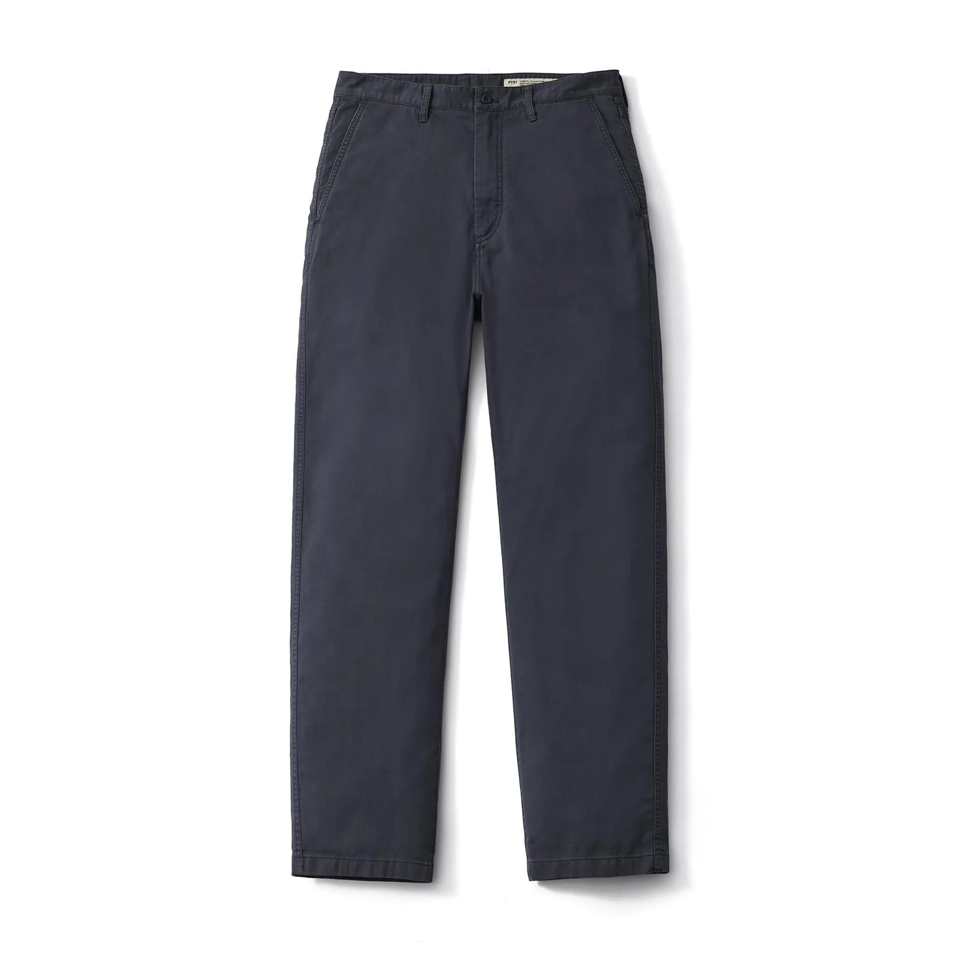 POTTERY Garment Washed Pants (Straight Fit) - Dark Navy
