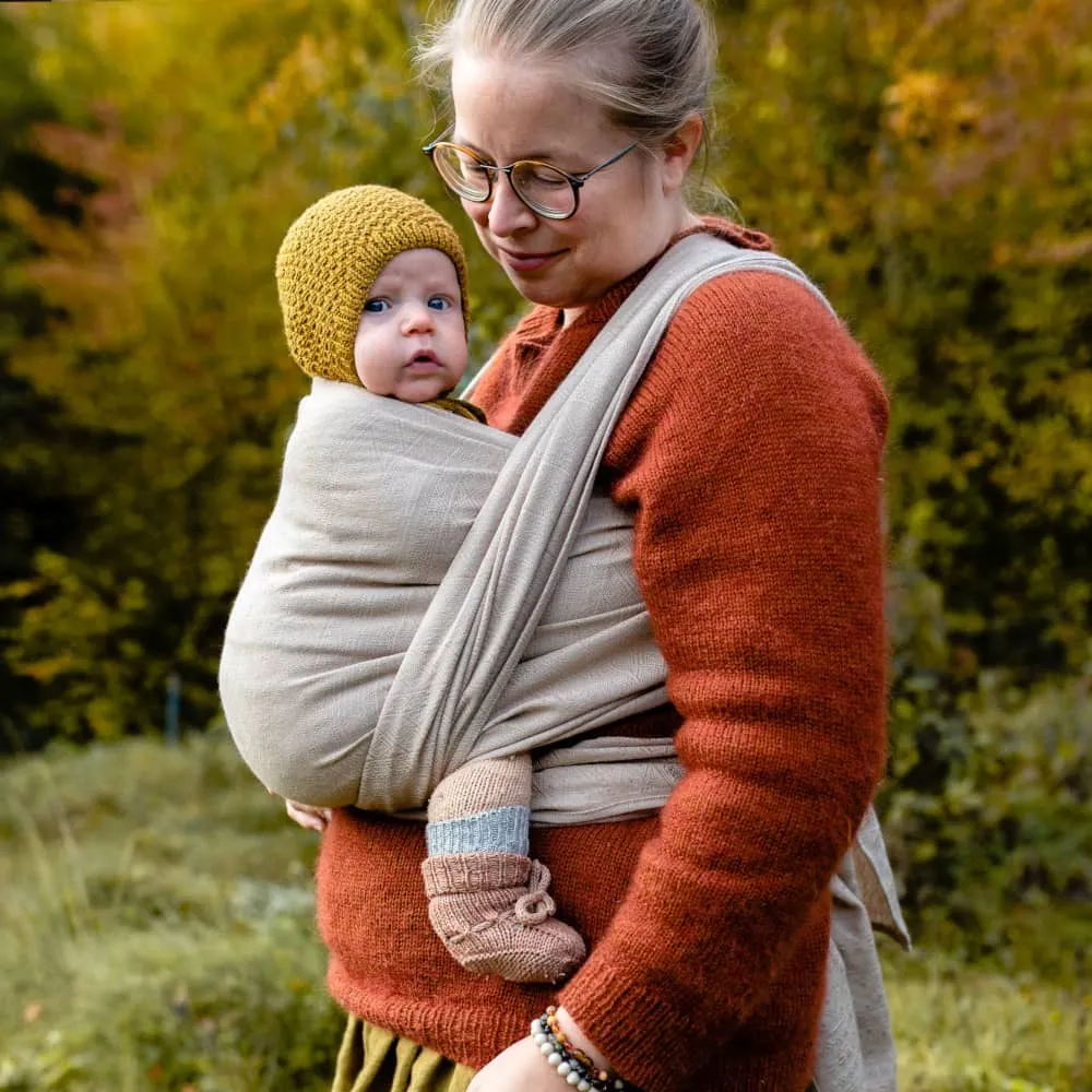 Prima Frosted Almond Wool Woven Wrap by Didymos