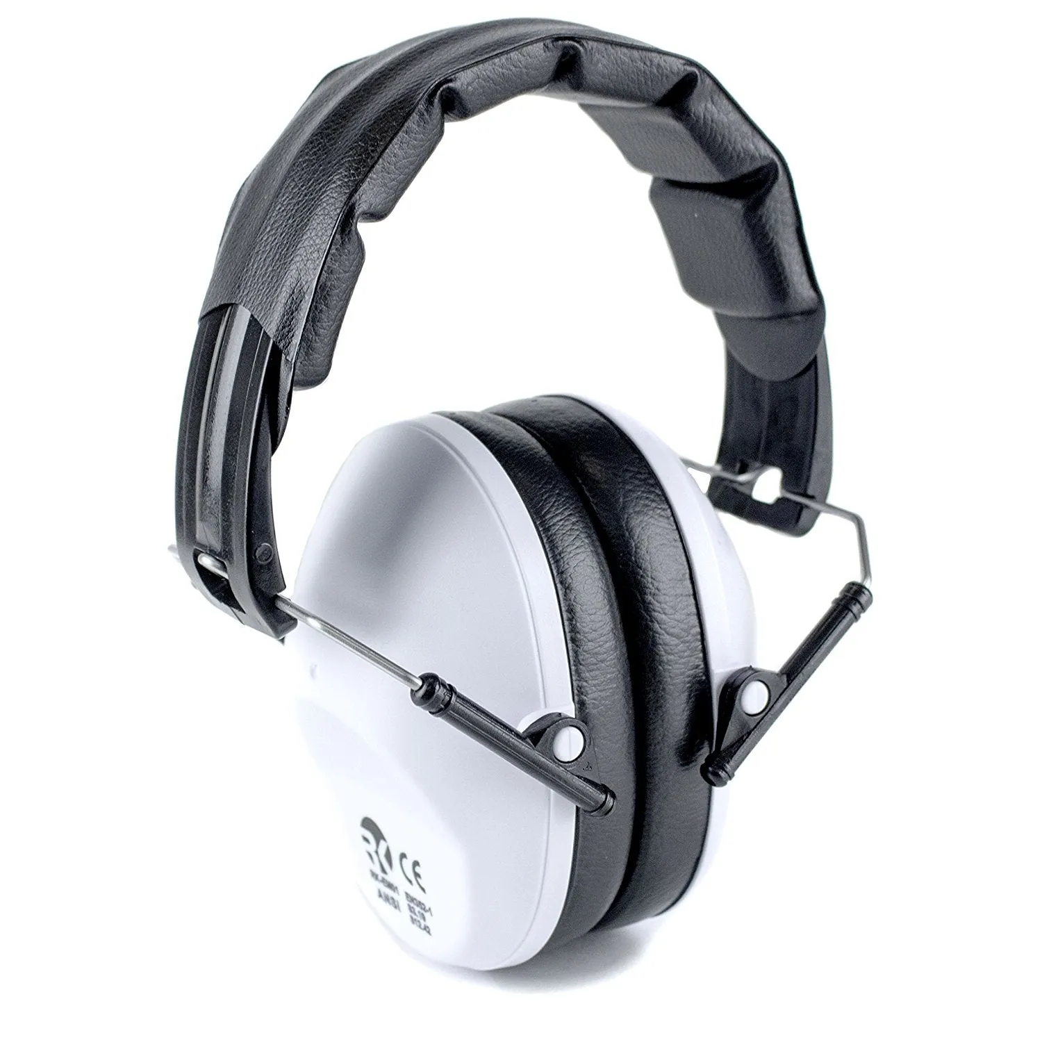 RK Shooting Hearing Protection Folding-Padded Ear Muff - White