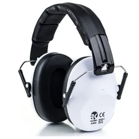 RK Shooting Hearing Protection Folding-Padded Ear Muff - White