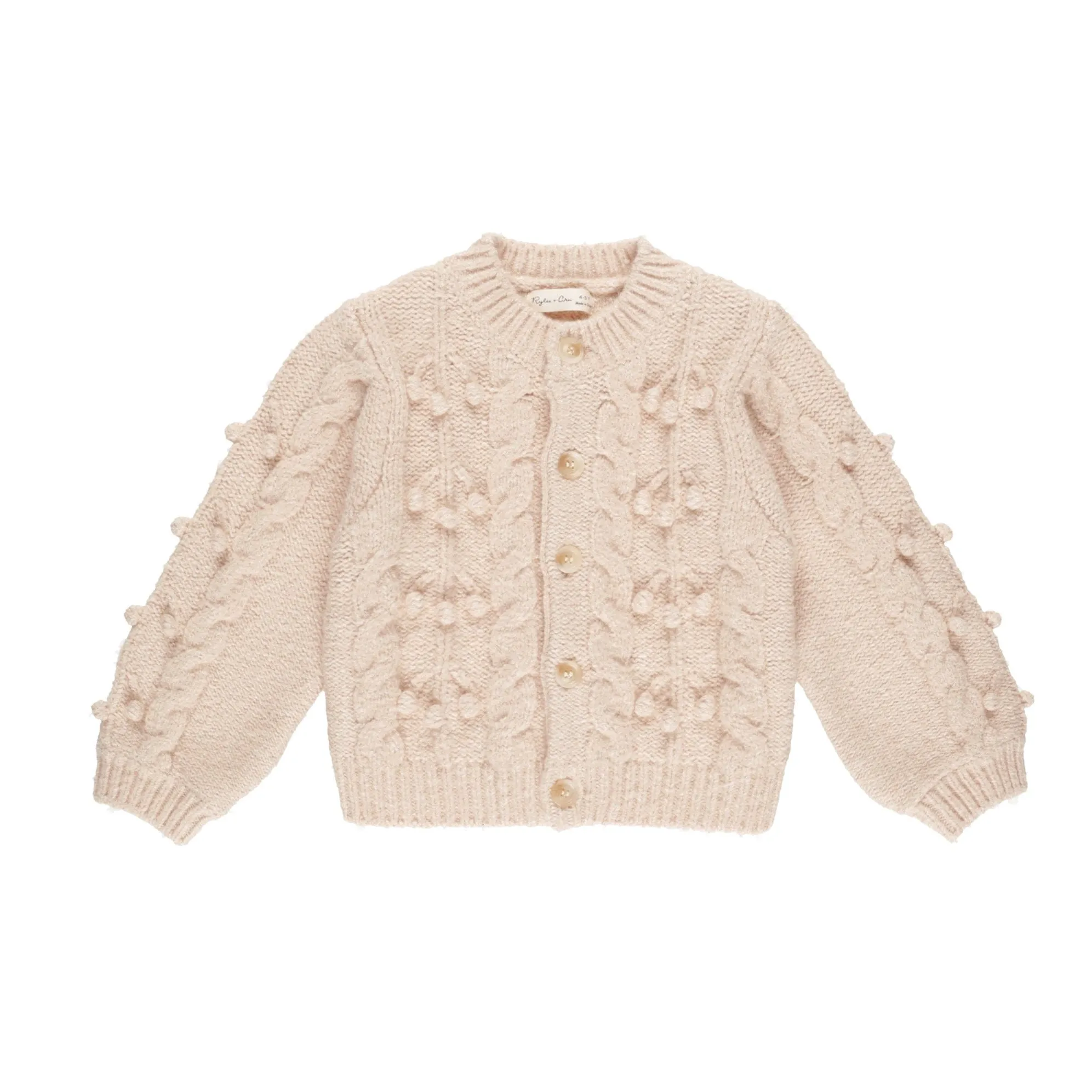 Rylee   Cru Shell  Bobble Cardigan