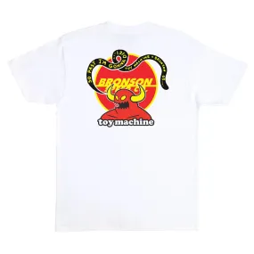Santa Cruz Bronson x Toy Machine Graphic T-Shirt - White