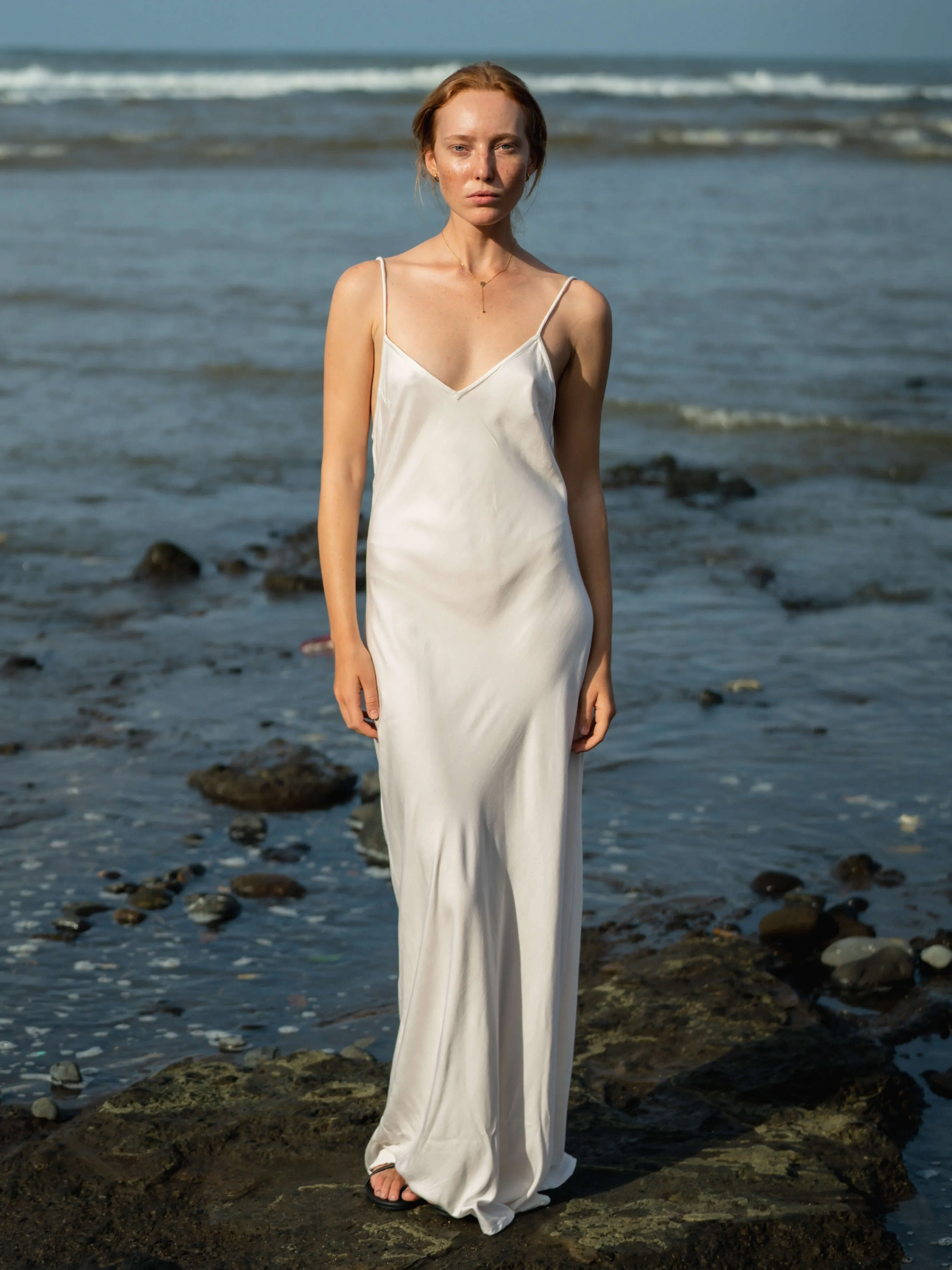 Seamed Slip Dress