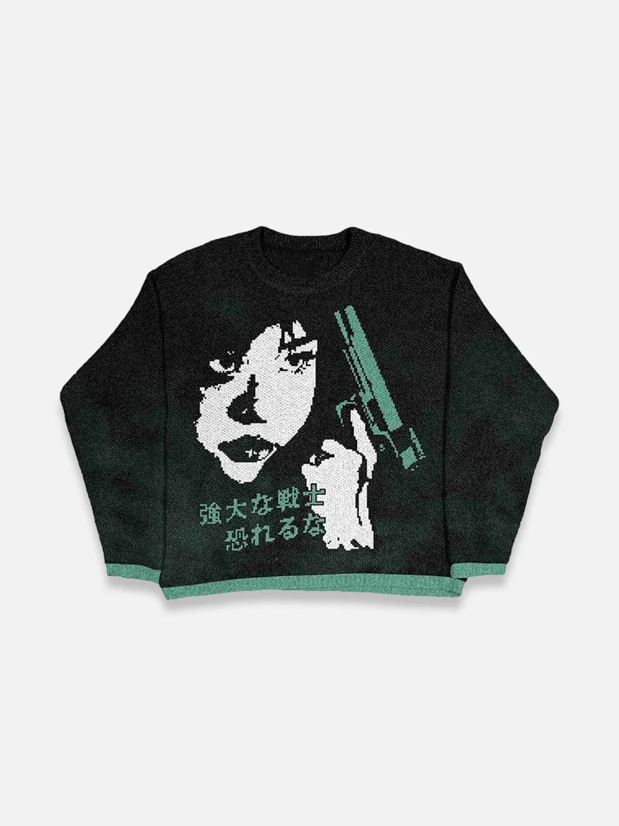 SECRET AGENT KNIT SWEATER