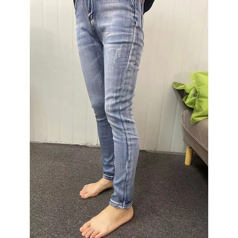 Sepo Women Thermal Stretch Skinny Jeans