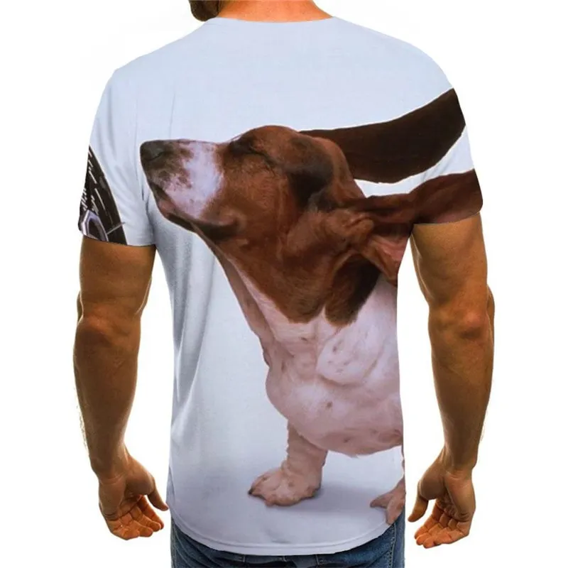 shirts dog tee top Puppy Cute animal art costume Cool male big Smart dogs