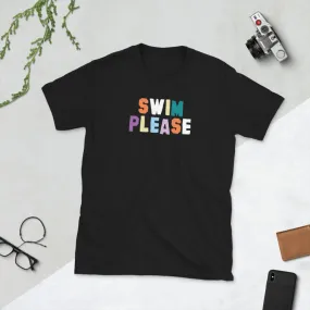 Short Sleeve Unisex Swim T Shirt - Swim Please