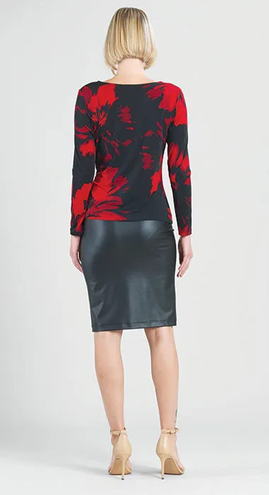 Side Tie Waist Tunic - Hibiscus Petal