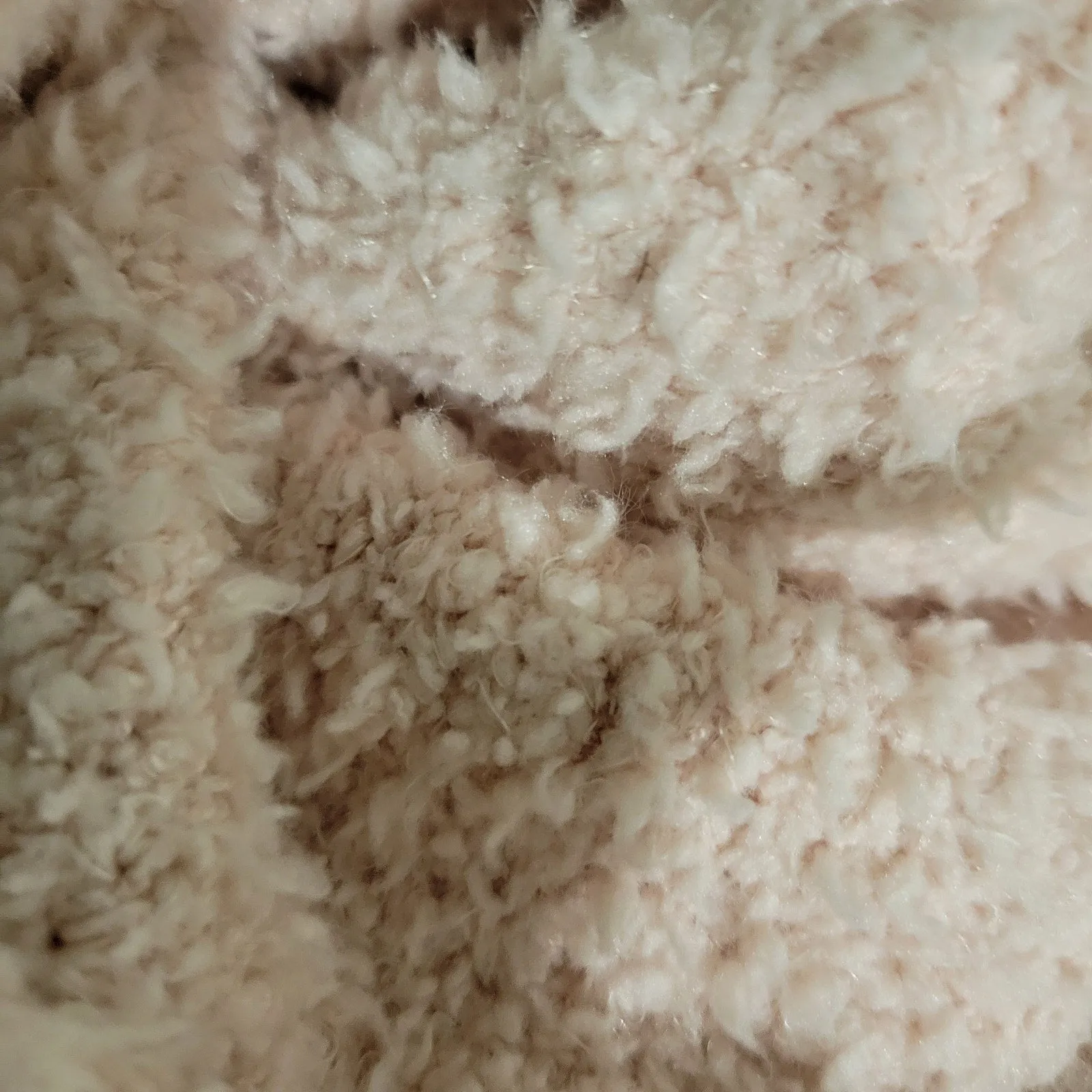 Skims Cozy Knit Wrap Top Pink Ties Cropped Fuzzy Furry Boucle Stretch Size Large XL