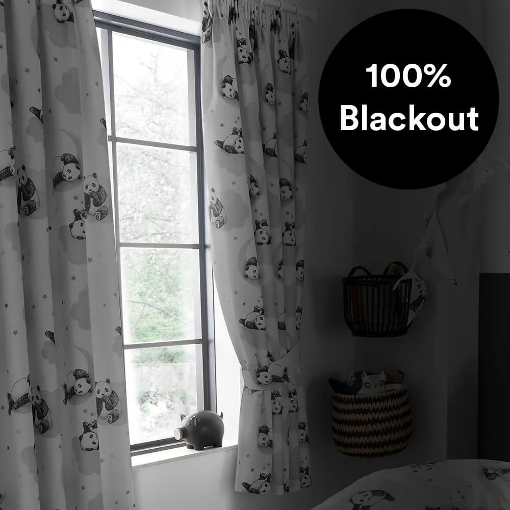 Sleepy Panda Thermal Blackout Curtains