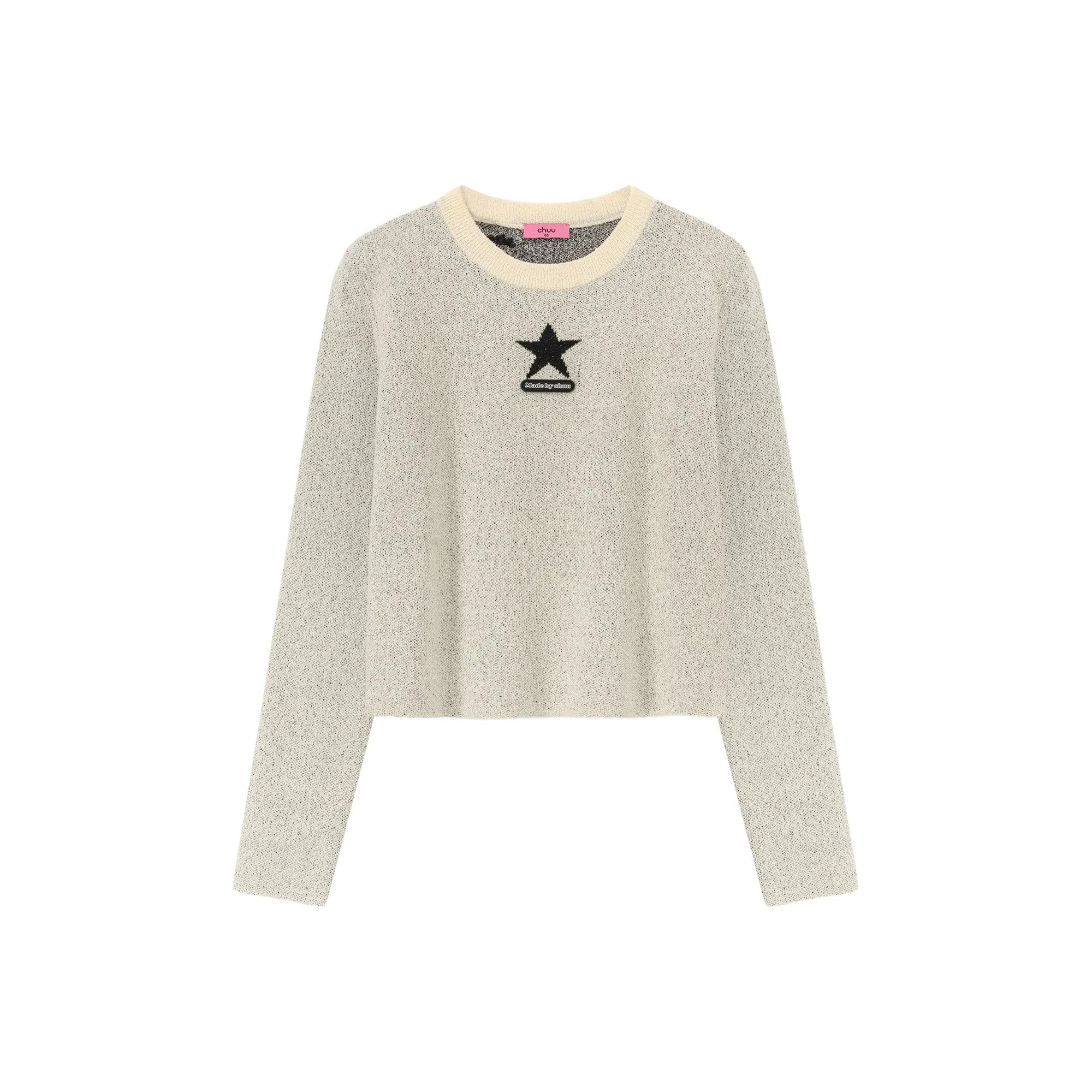 Star Crop Knit Top