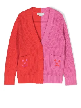 STELLA MCCARTNEY BICOLOR KNIT CARDIGAN