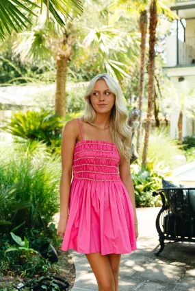 Take My Hand Mini Dress - Fuchsia