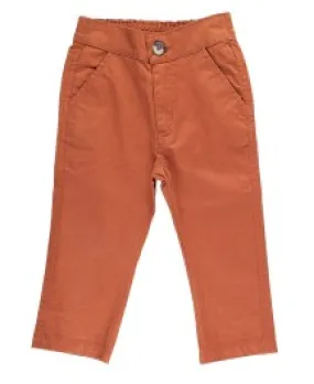 Tawny Brown Straight Chino Pants
