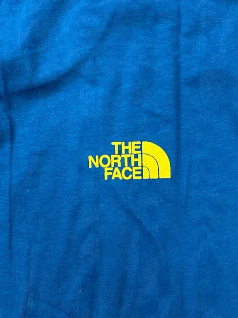 The North Face maglietta manica corta da uomo Foundation Graphic NF0A55EFM191 blu chiaro