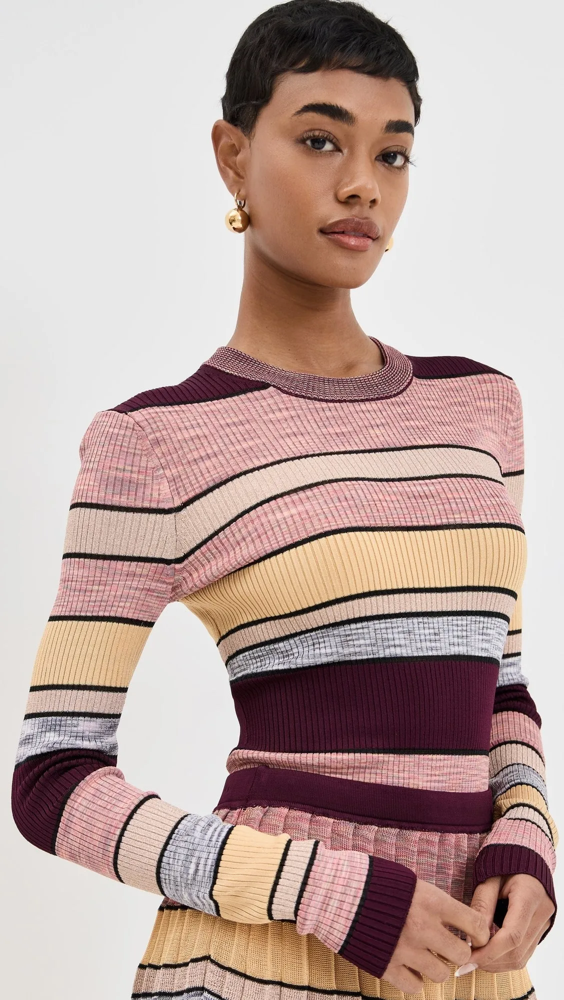 Ul0701 Denia Top - Sundown Stripe