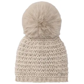 Unisex Knitted Hat with Faux Fur