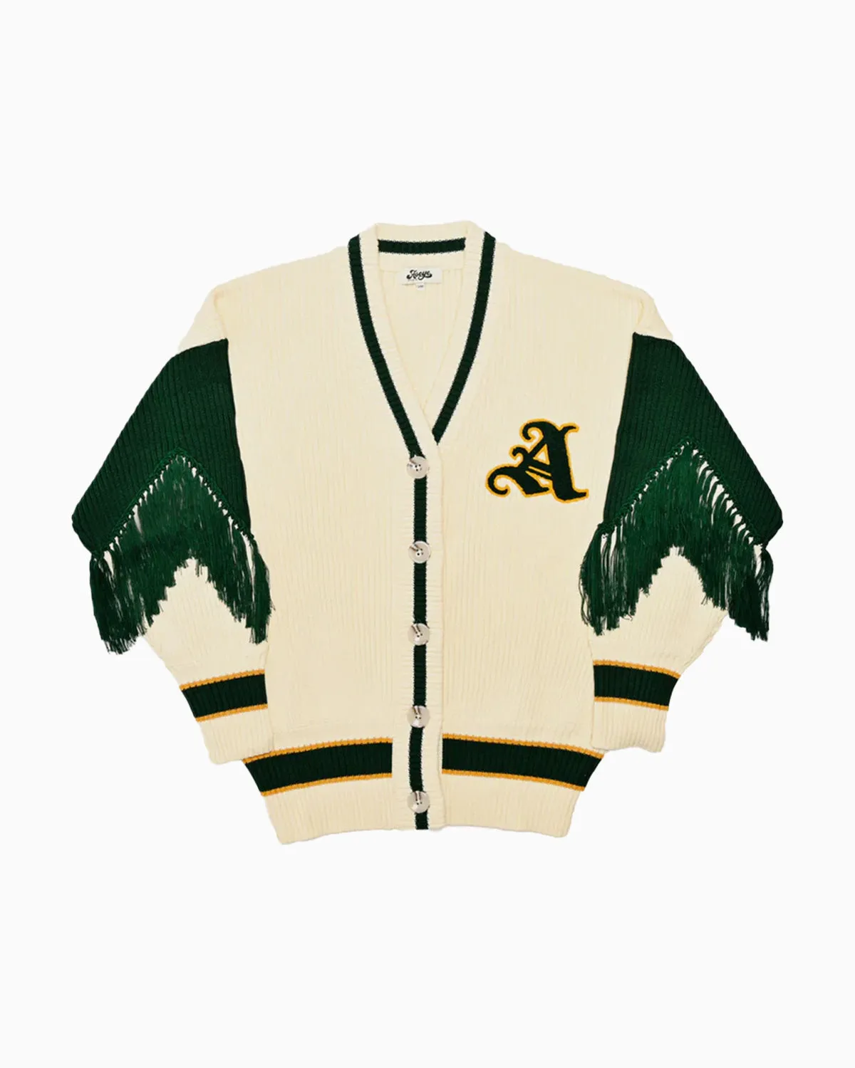 Varsity Cardigan Emerald Green