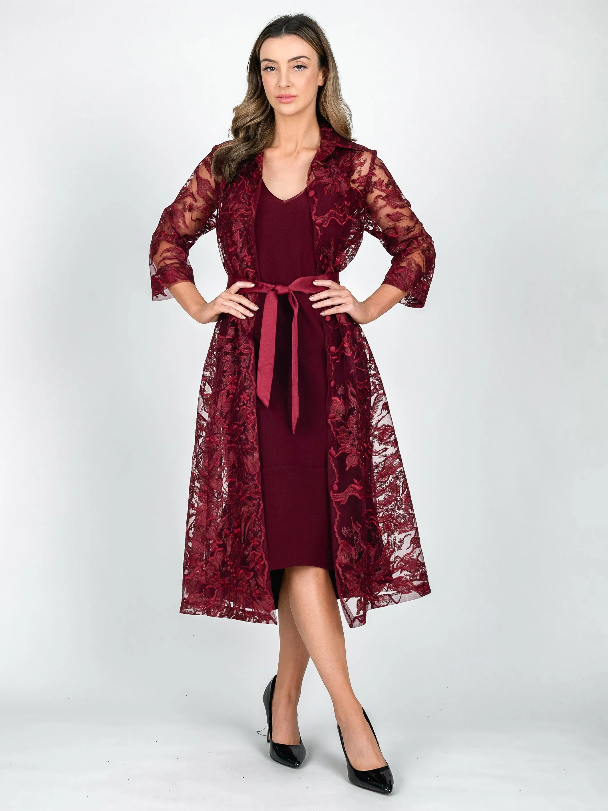 VENEZIA A-Line Evening Coat Dress