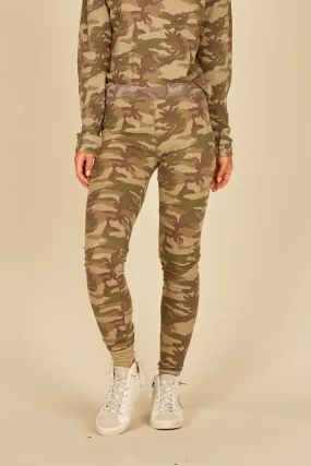 Vintage Havana Green/Grey Camo Thermal Lounge Pants