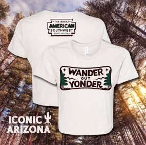 Wander Out Yonder Ladies Crop Tee - Final Sale