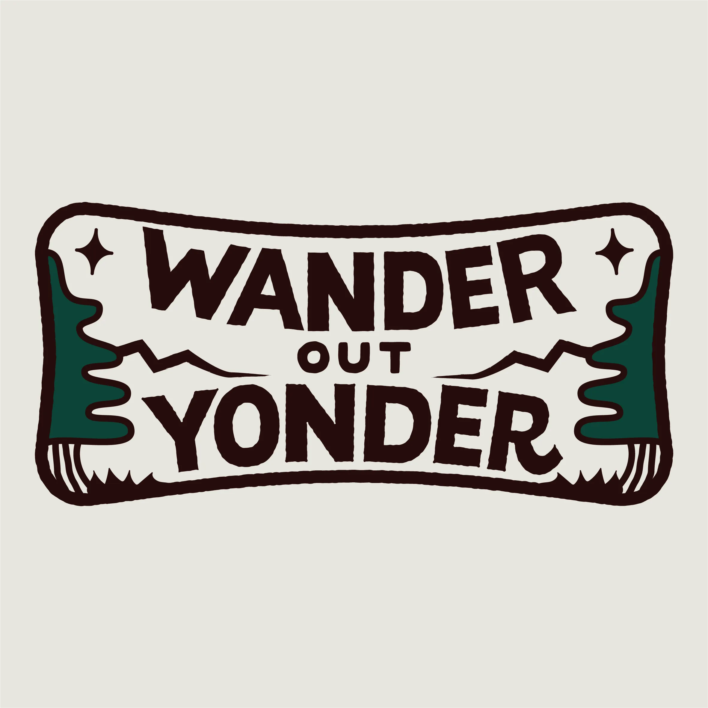 Wander Out Yonder Ladies Crop Tee - Final Sale