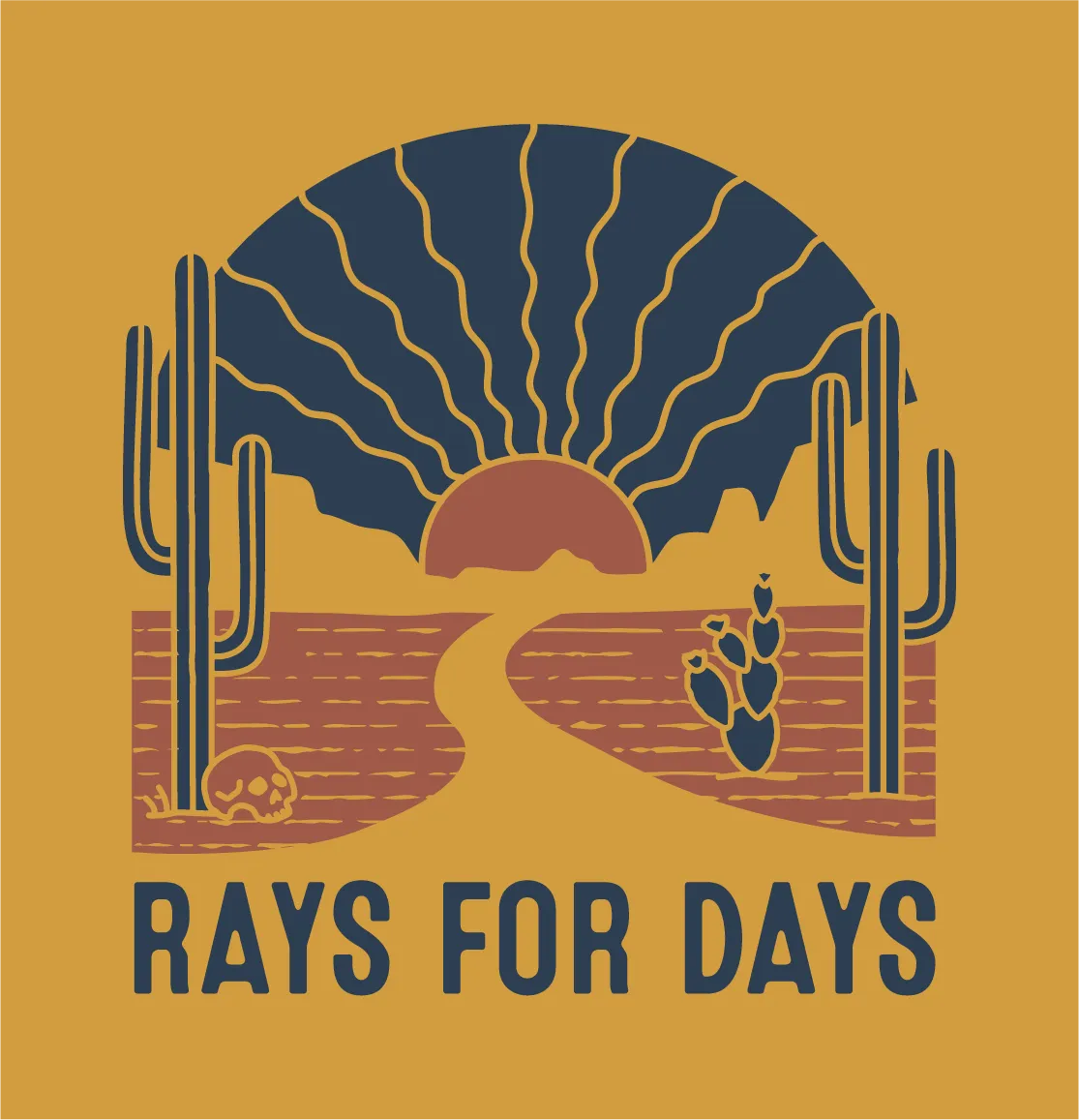 Wavy Rays - Ladies Muscle Tank - Final Sale