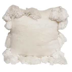 White Bell Tassel Cushion (50cm)
