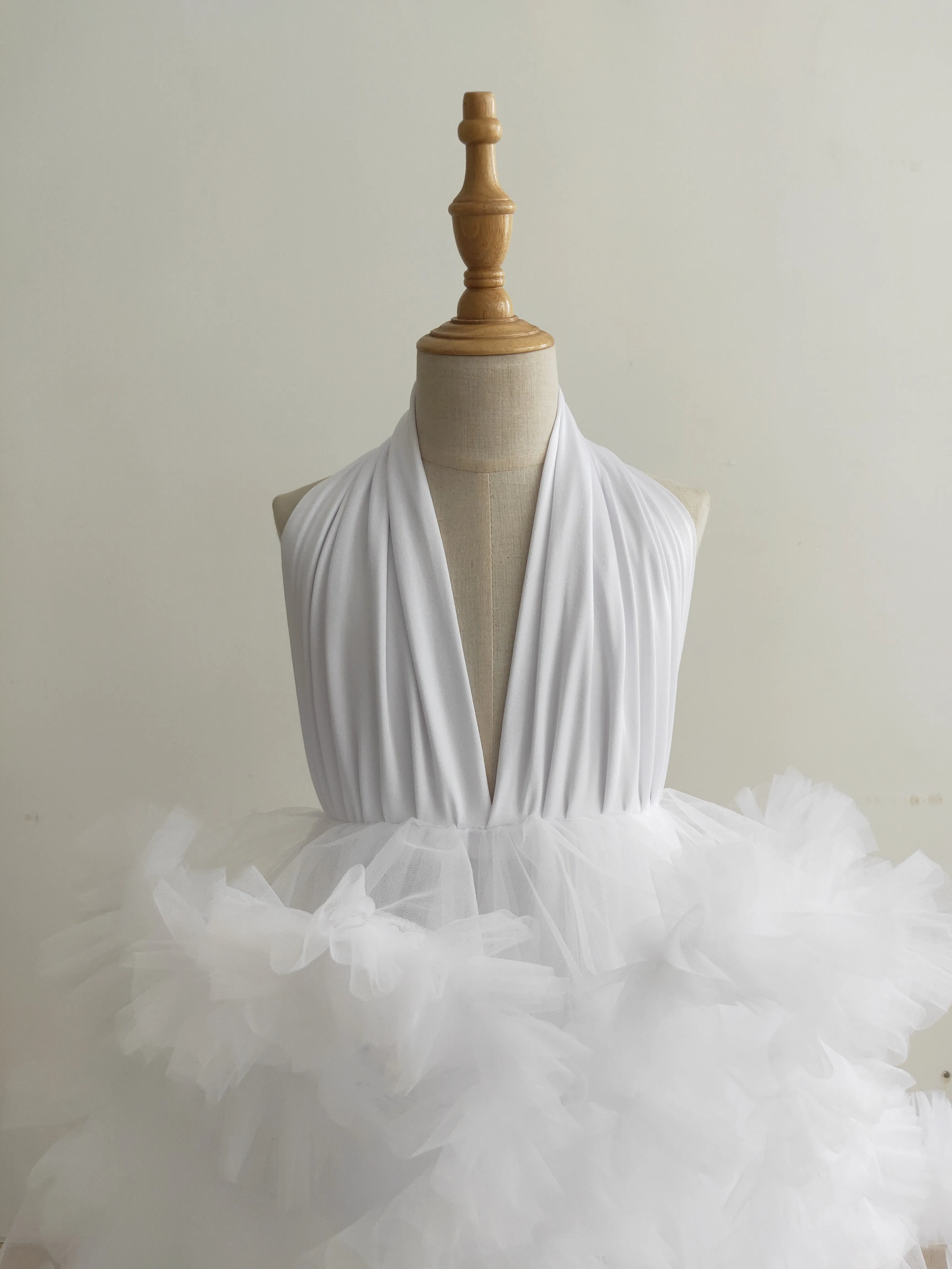 White Kid Photoshoot Dress/Mom and Me Baby Shower Dress