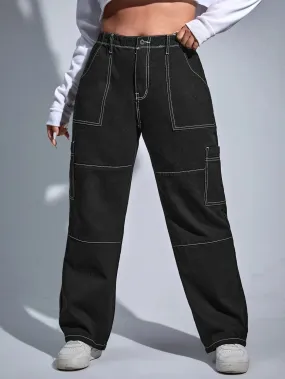 Wide Denim Jeans