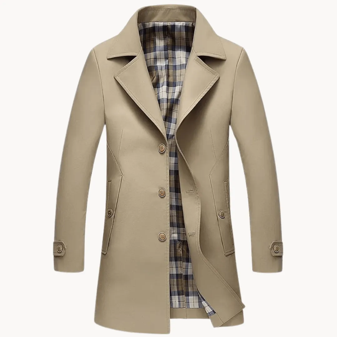 Women's Polyester Trench Coat for All Seasons