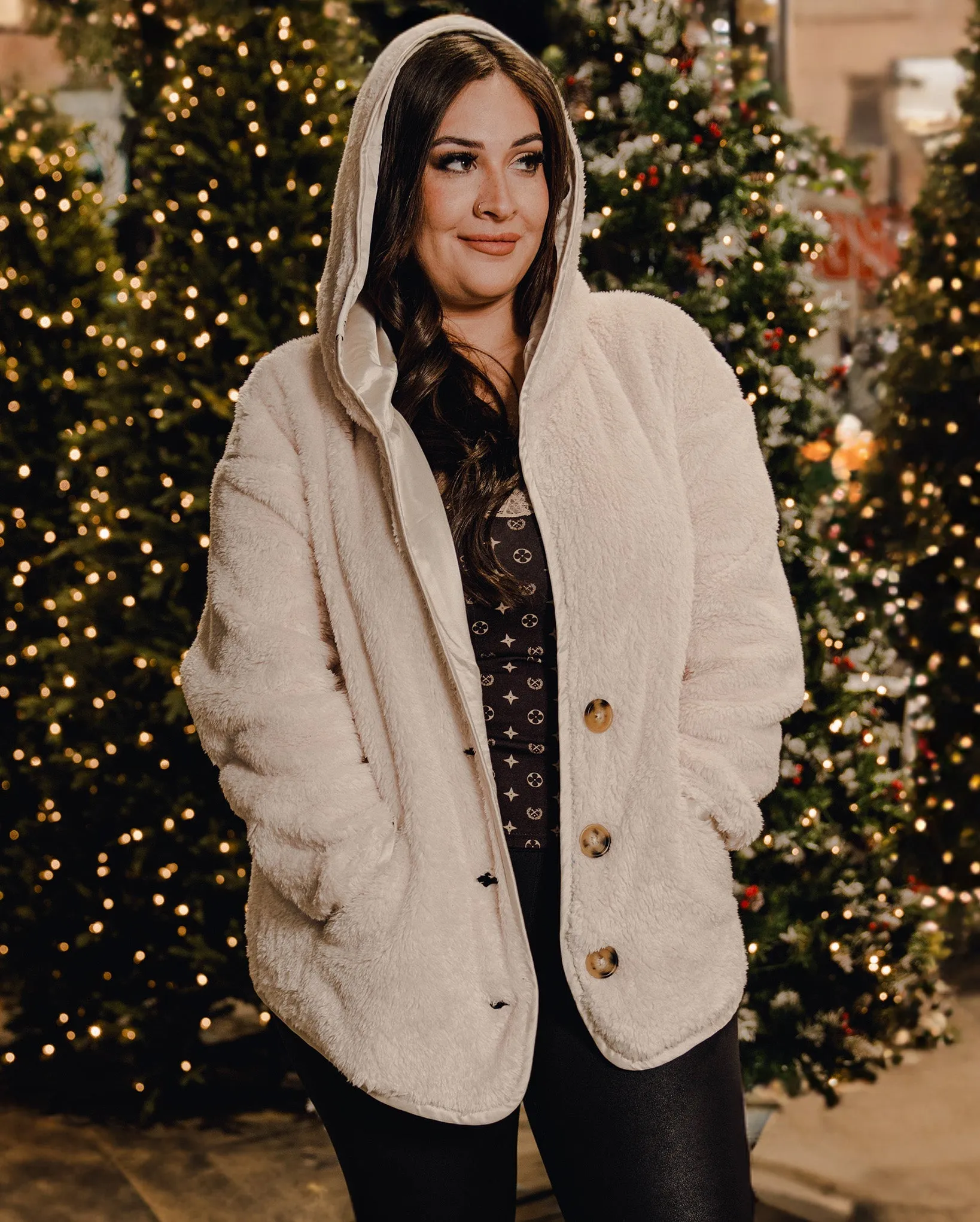 Women's Sherpa Cardigan - Latte