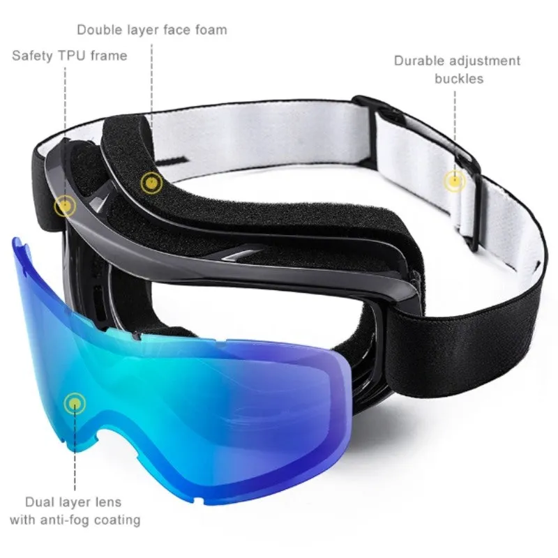 Yellow Extreme Ski And Snow Glasses